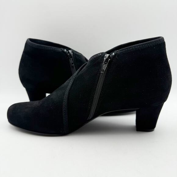 David Tate Womens Anna Bootie US 9.5 M Black Suede Ankle NIB - Picture 8 of 13